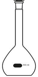 <p><strong>volumetric flask</strong>: used to make up solutions with fixed volumes (100mL)</p><p><strong>accuracy within 0.04%</strong></p>