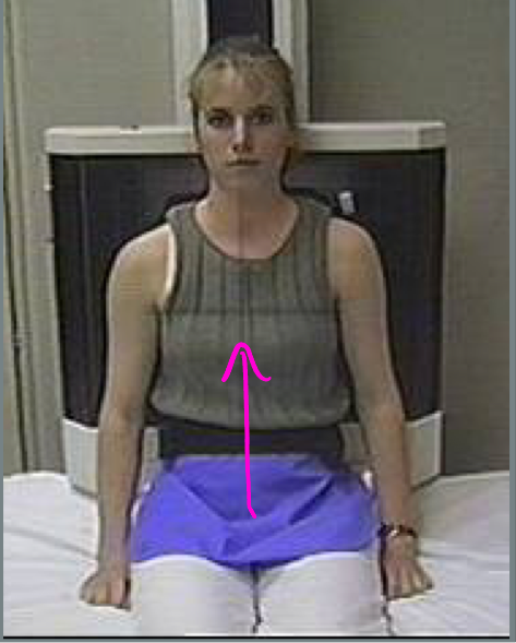 <p>beam goes front to back</p>