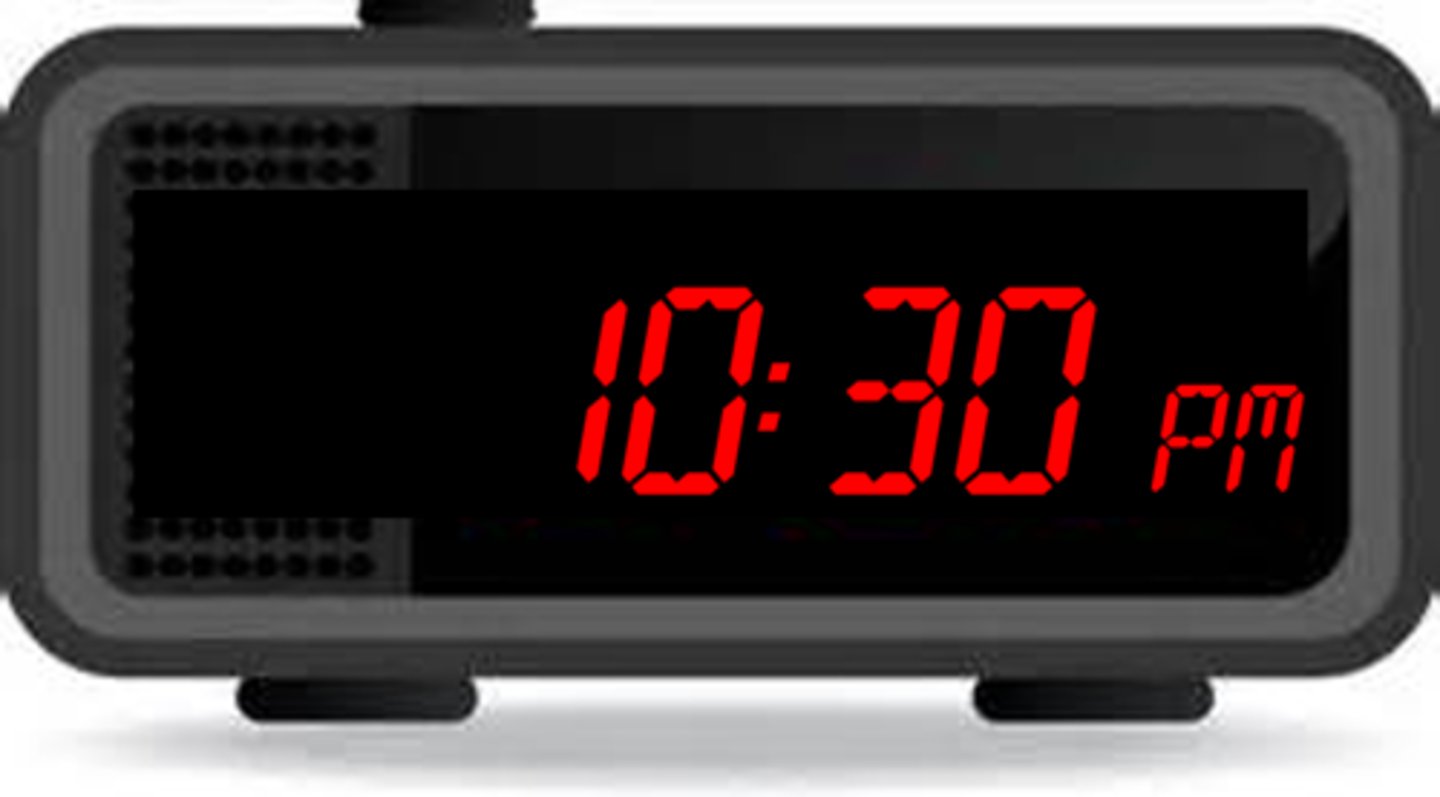 <p>It is ten thirty p.m./at night.</p>