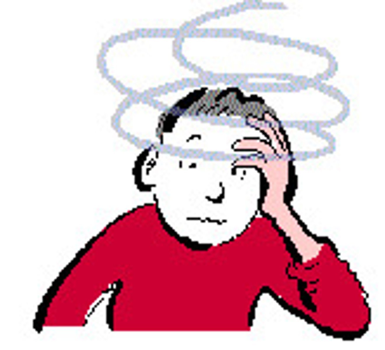 <p>Dizzy; nauseated</p>