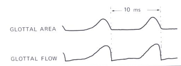 <p>The waveform of the glottal sound source</p>