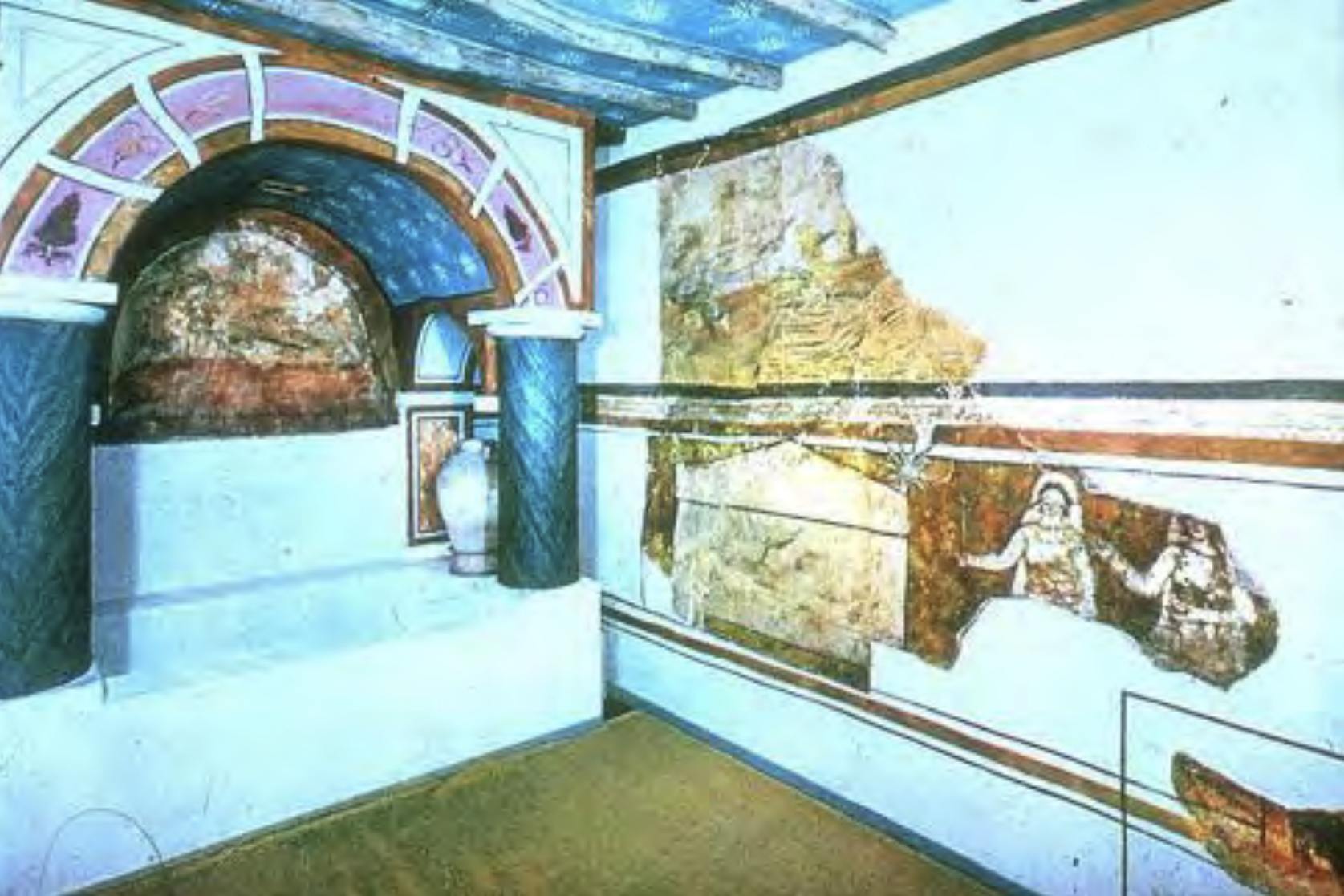 <p>Early Christian space for worship, teaching, and baptism. </p>