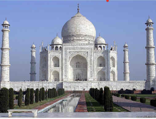 <p>made under ustad ahmad lahori architect of emporer, 1632-1653 CE, stone masonry, marble, inlay of precious and semiprecious stones</p>