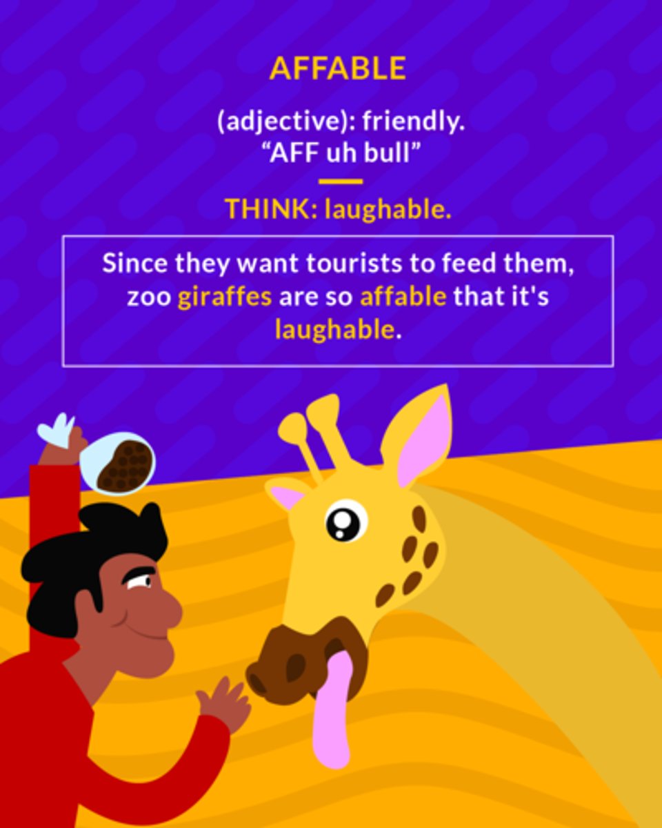 <p>(adj.) friendly</p>