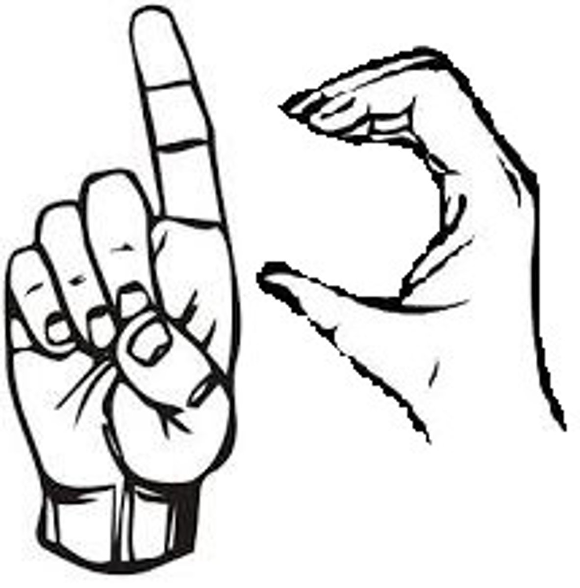 <p>"C" hand shape revolves around "1" hand shape</p>