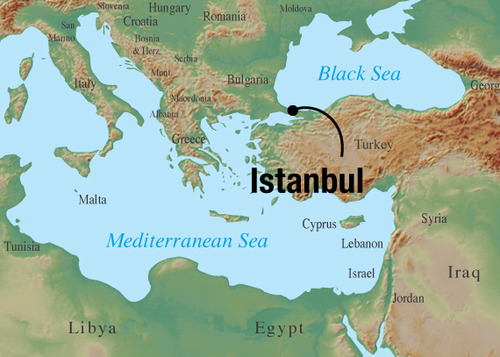 Capital of the Ottoman Empire; named this after 1453 and the sack of Constantinople.
