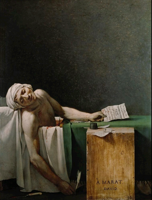 <p>David, The Death of Marat, 1793</p>