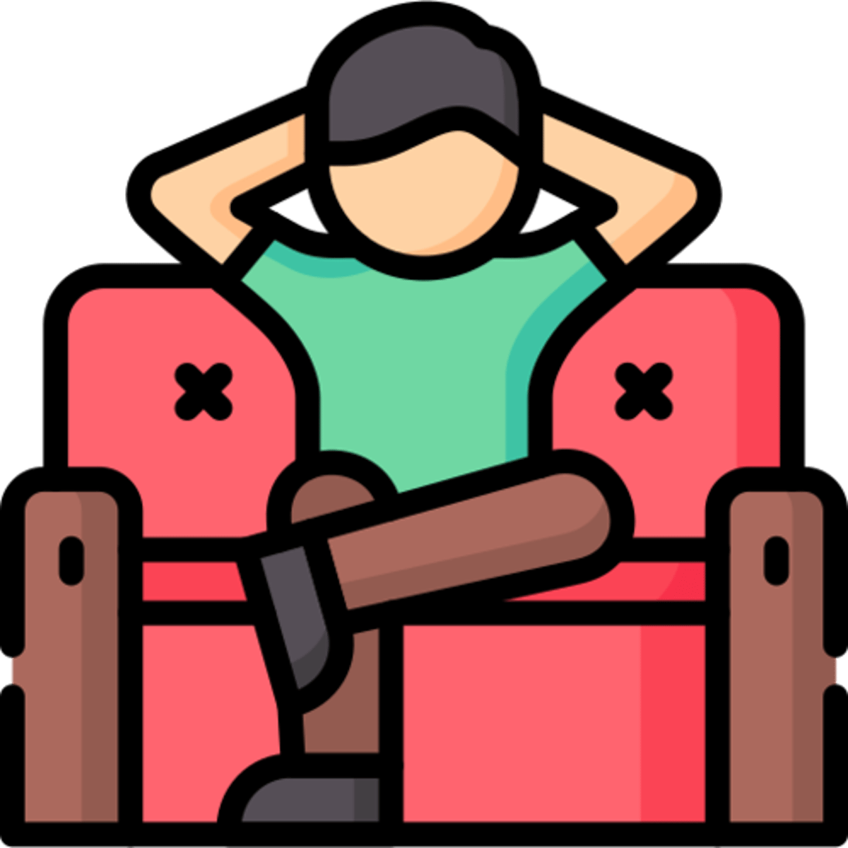 <p><strong>bequem</strong></p><p>‎ </p><p>Diesen Sessel finde ich sehr <u>bequem</u>.</p><p><em>(I find this armchair very comfortable.)</em></p>