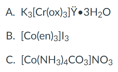 Assuming a negatively charged column, what would be the order of elution for the following compounds (see picture)?