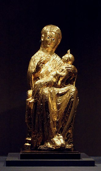 <p>Statue contenant les reliques d’un saint et représentant son corps en entier. </p>