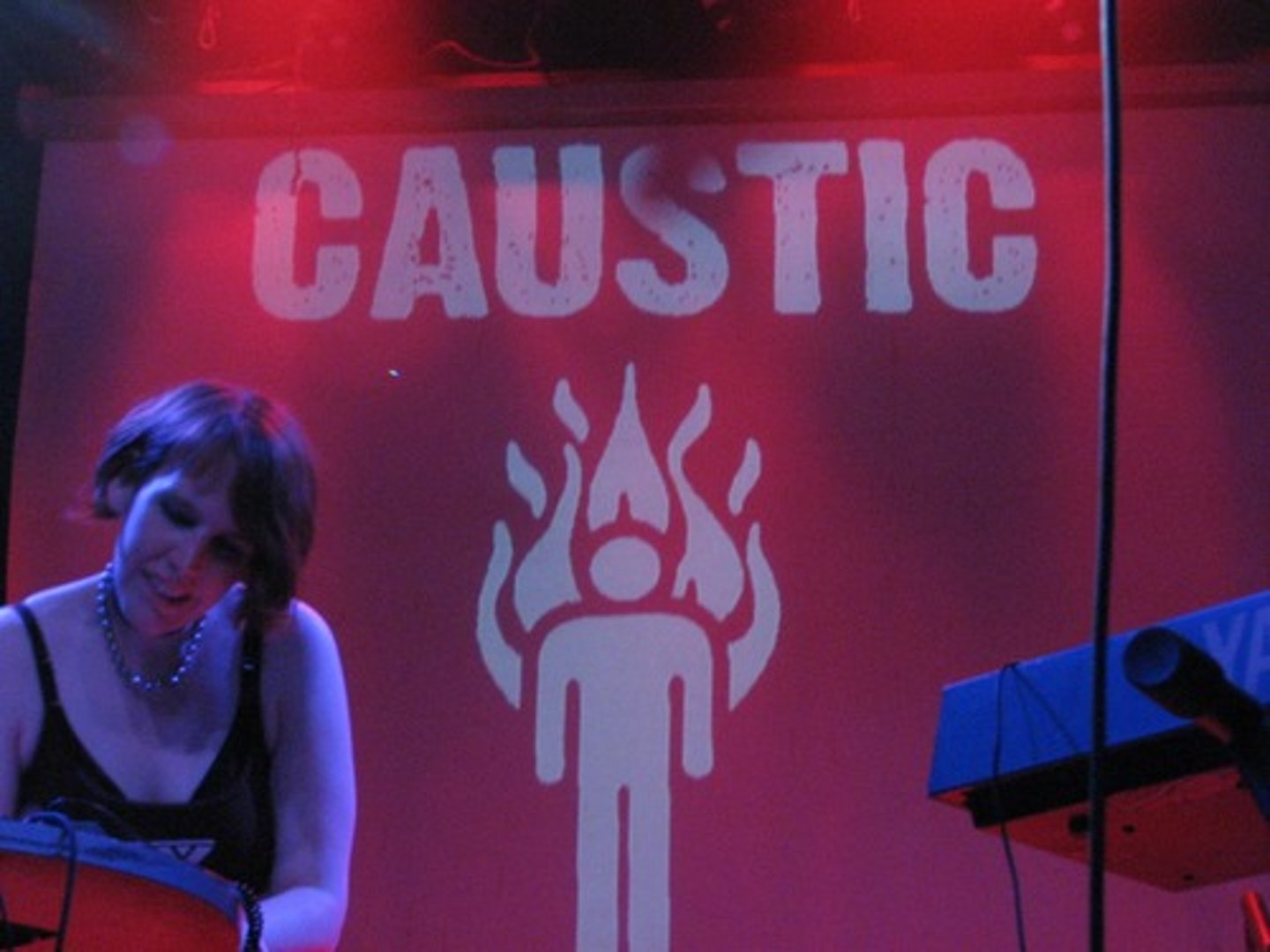 <p>(adj.) able to burn or eat away by chemical action; biting, sarcastic</p>