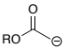 <p>ROC(=O)C<sup>-</sup>H<sub>2</sub> (ester)</p>