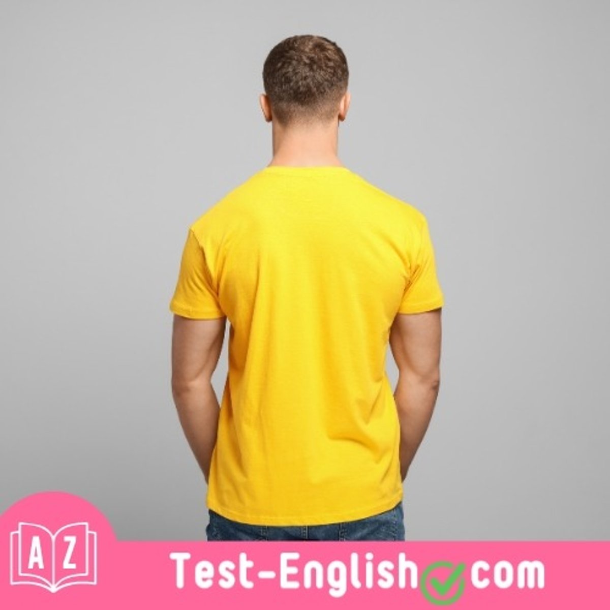 <p>He decided to _____ a yellow T-shirt and jeans to the party.</p>