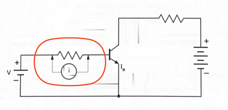 <p>Voltage drop across base circuit resistance</p>