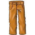 los pantalones

