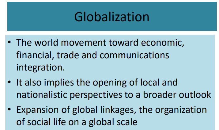 <p>Globalization</p>