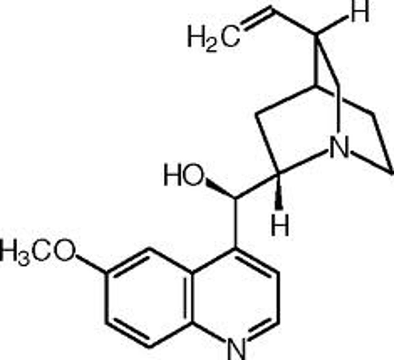<p>treebark! used against plasmodium (malaria) by inhibiting formation of digestive vacuole.</p>