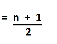 <p>Of ranked data:</p><p>If odd, position # of values +1 / 2</p><p>If even, average middle numbers</p>