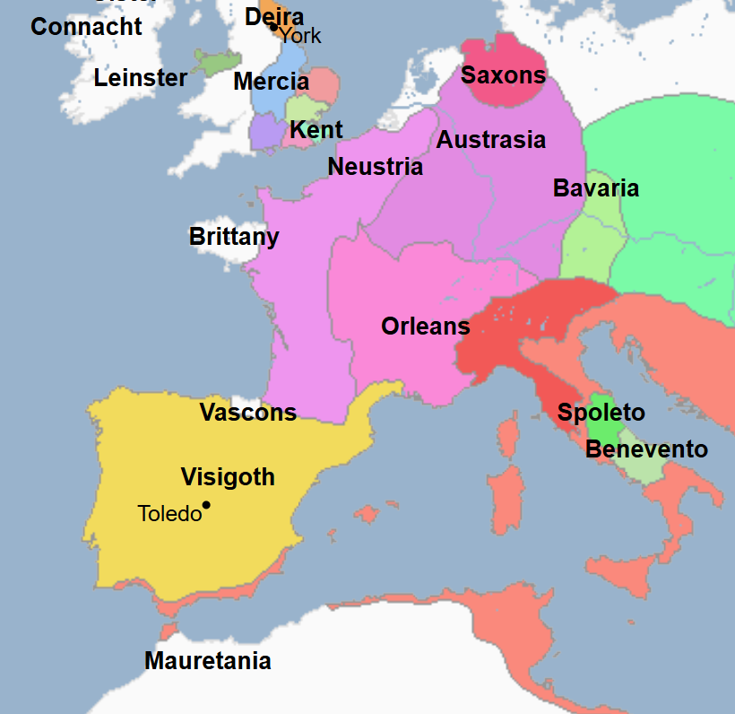 <ul><li><p>18th King of the Visigoths, he initially co-ruled with his predecessor Liuva until he died </p></li><li><p>In 572, he and the Visigoths recaptured Cordoba in Spain from the Byzantine Empire </p></li><li><p>In 578, he decided religious unity would promote national solidarity and began to persecute Nicene Christians</p><ul><li><p>However, few changed their beliefs </p></li><li><p>His elder son Hermenegild actually converted after marrying a Frankish Nicene Christian princess </p></li><li><p>He attempted to overthrow his namesake father but he was imprisoned by his namesake father where he died, still a stalwart Nicene Christian </p></li></ul></li><li><p>In 585, he conquered the Suebi Kingdom, in northwestern Spain</p></li><li><p>Upon his death, Visigothic persecution of Catholics ended, especially upon the accession of his younger son and successor</p></li></ul><p></p>