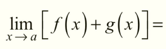 <p>Addition of Limits</p>