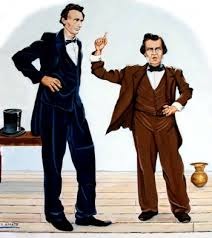 <p>Series of 1858 Senate debates...Lincoln forced Douglas to debate issue of slavery, Douglas supported popular sovereignty. Lincoln asserted that slavery should not spread to territories, Lincoln lost to Douglas, but emerged as strong Republican candidate.</p>