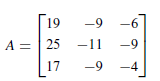 Find the geometric and algebraic multiplicity of each eigenvalue of the matrix A, and determine whether A is diagonalizable. If A is diagonalizable, then find a matrix P that diagonalizes A, and find P^−1AP.