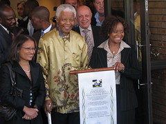 <p>lived from 1918 to 2013; South African anti-apartheid revolutionary and politician; President of South Africa from 1994 to 1999; served as President of the African National Congress from 1991 to 1997</p>