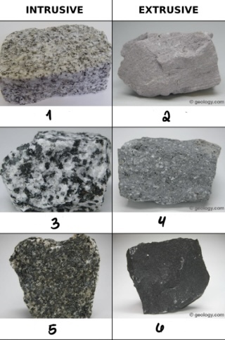 <ul><li><p>composed mainly of the light-colored minerals. Dark-colored minerals account for no more than fifteen percent of the minerals in rocks in this group</p></li><li><p>its dominant minerals are Quartz &amp; Potassium feldspar</p></li><li><p>its examples are 1 &amp; 2 • Dominant Minerals?</p></li></ul>