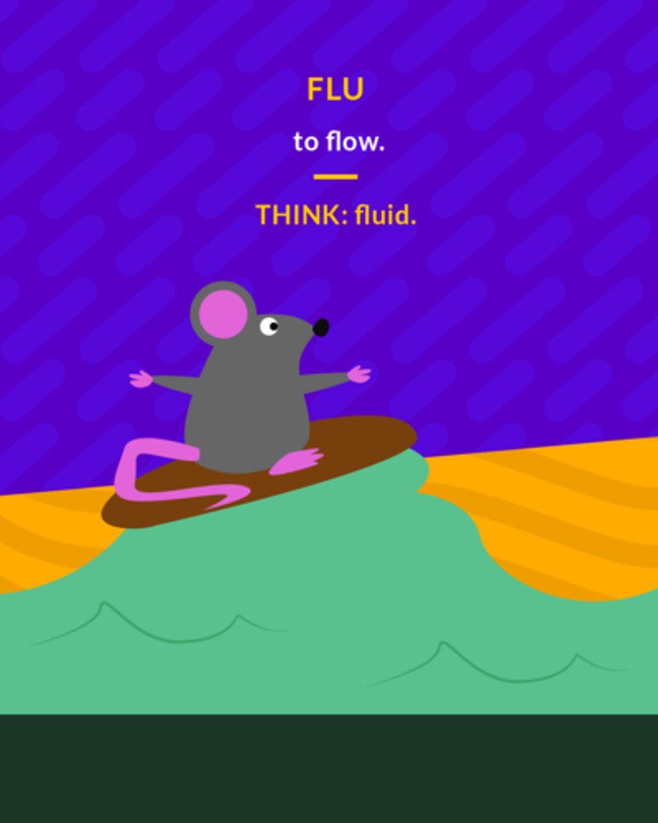 <p>to flow</p>