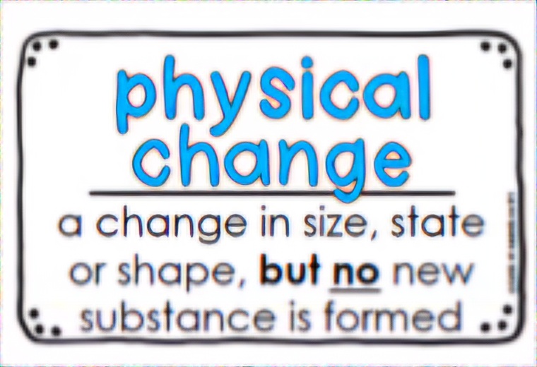 <p>Physical change</p>