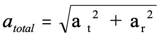 <p>sqrt (at^2 + ar^2)</p><p></p>