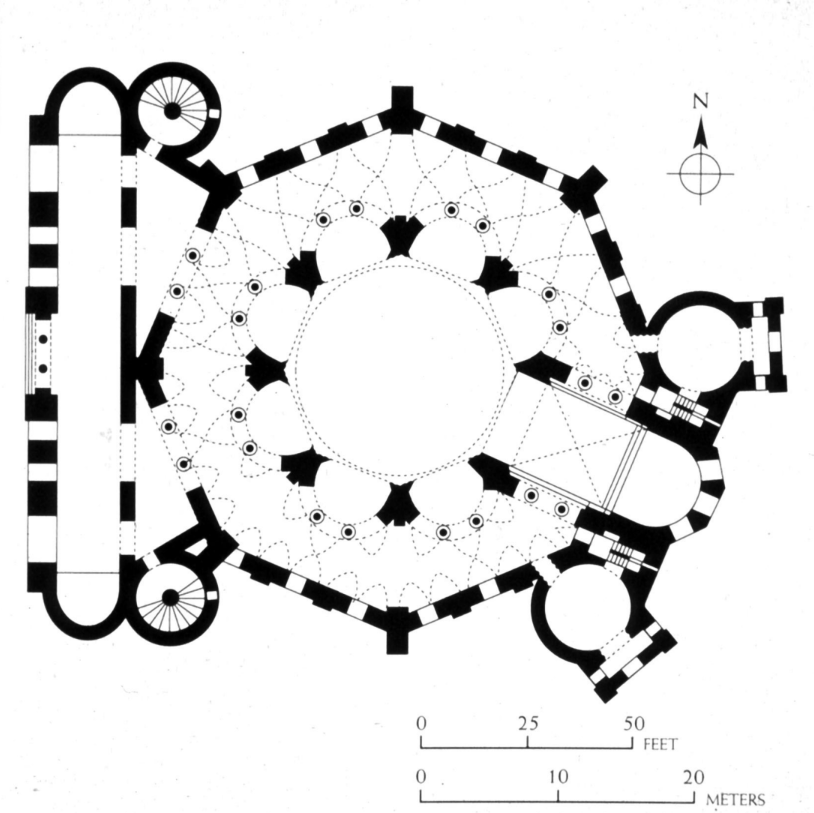<p>what is the floor plan of the S. Vitale?</p>