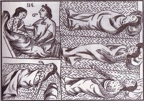 <p>the devastating demographic impact of European-borne epidemic diseases (like smallpox and measles) in the Americas following European conquest; anywhere from 50-90% of indigenous peoples were killed by European diseases</p>