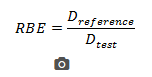 <p>the effectiveness of the radiation dose </p>
