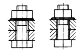 <p>Shaft, bolts, screws are not shown in longitudinal sections</p>