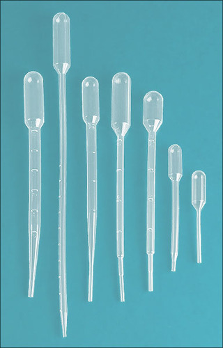 A long thin plastic tube with a bulb on one end