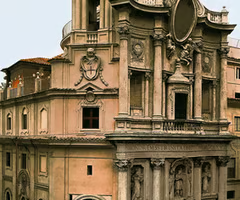 <p>Baroque architecture with dynamic geometry and movement.</p>