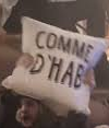 <p>Comme d&apos;habitude</p>