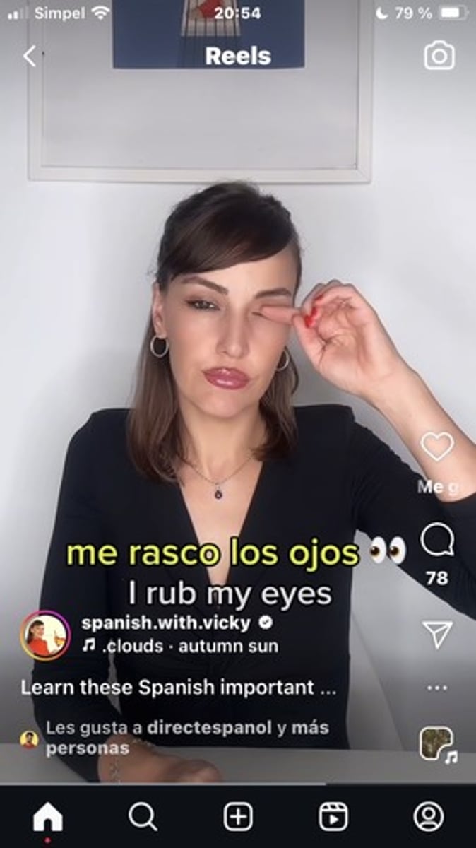 <p>I rub my eyes</p>