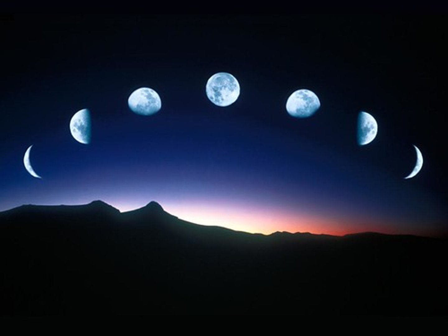 <p>The movement from on new moon, through all eight phases, to the new moon.</p>