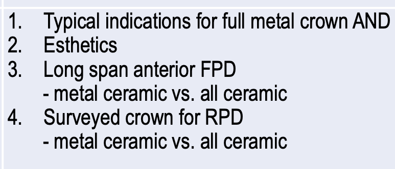 <p>indications of which full coverage restoration?</p>