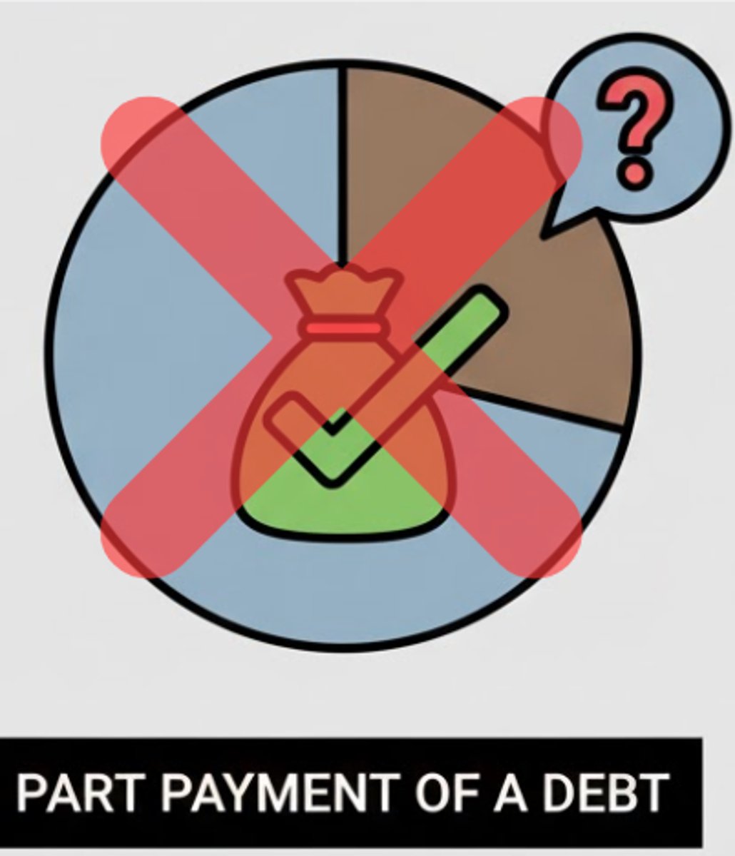 <p>Chapter: Waiver and Promissory Estoppel (The Relationship Between Promissory Estoppel and the Part Payment of a Debt)</p><p>Principle: Part-payment of a debt does not normally extinguish the whole and is not valid consideration</p>