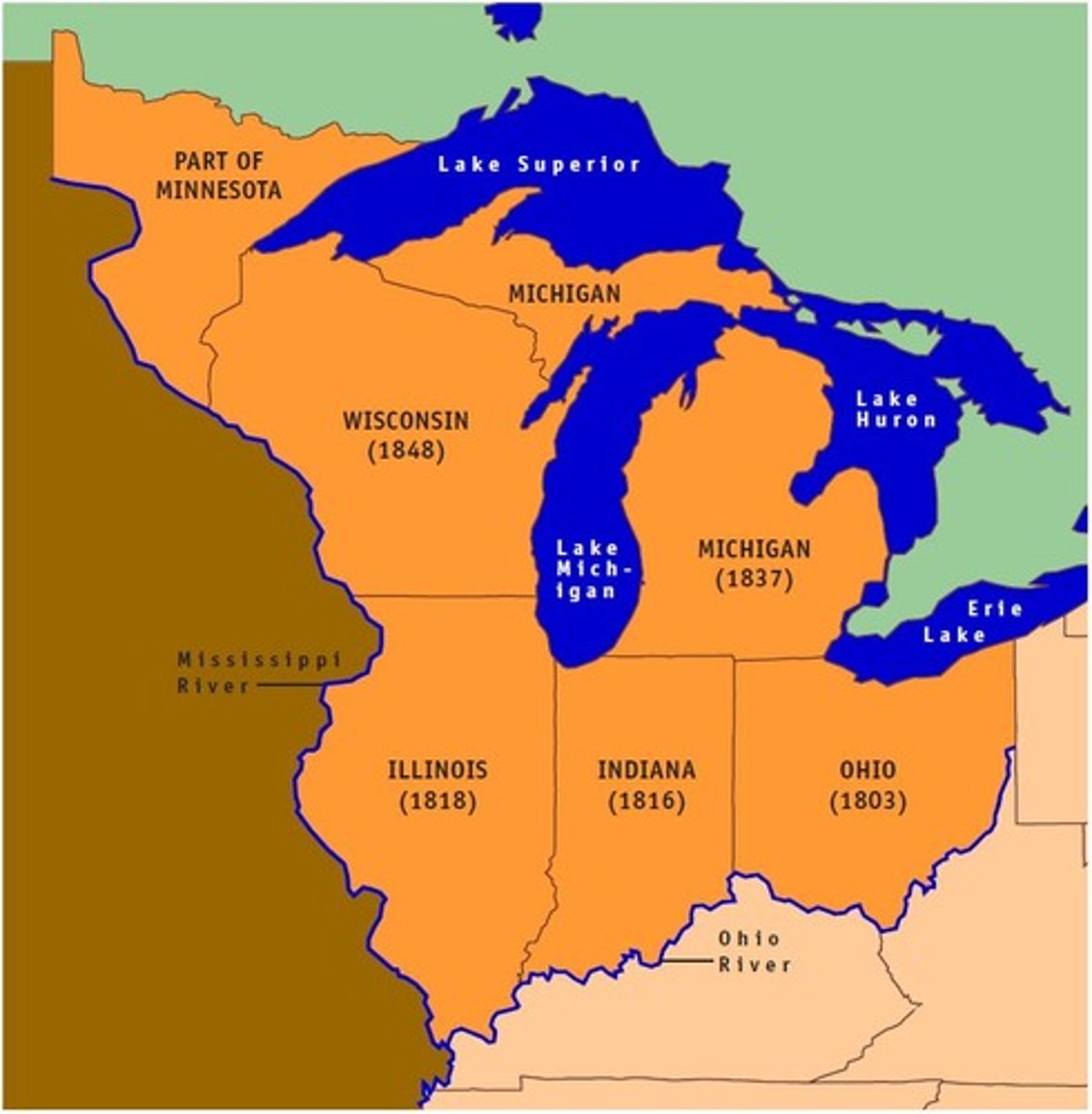 <p>Made possible by Northwest Ordinance; Ohio a part of it.</p>