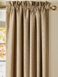 <ul><li><p>also called casement curtains </p></li><li><p>usualy shirred, forms a pocket through which fabricis threaded onto pole or rod </p></li></ul><p></p>