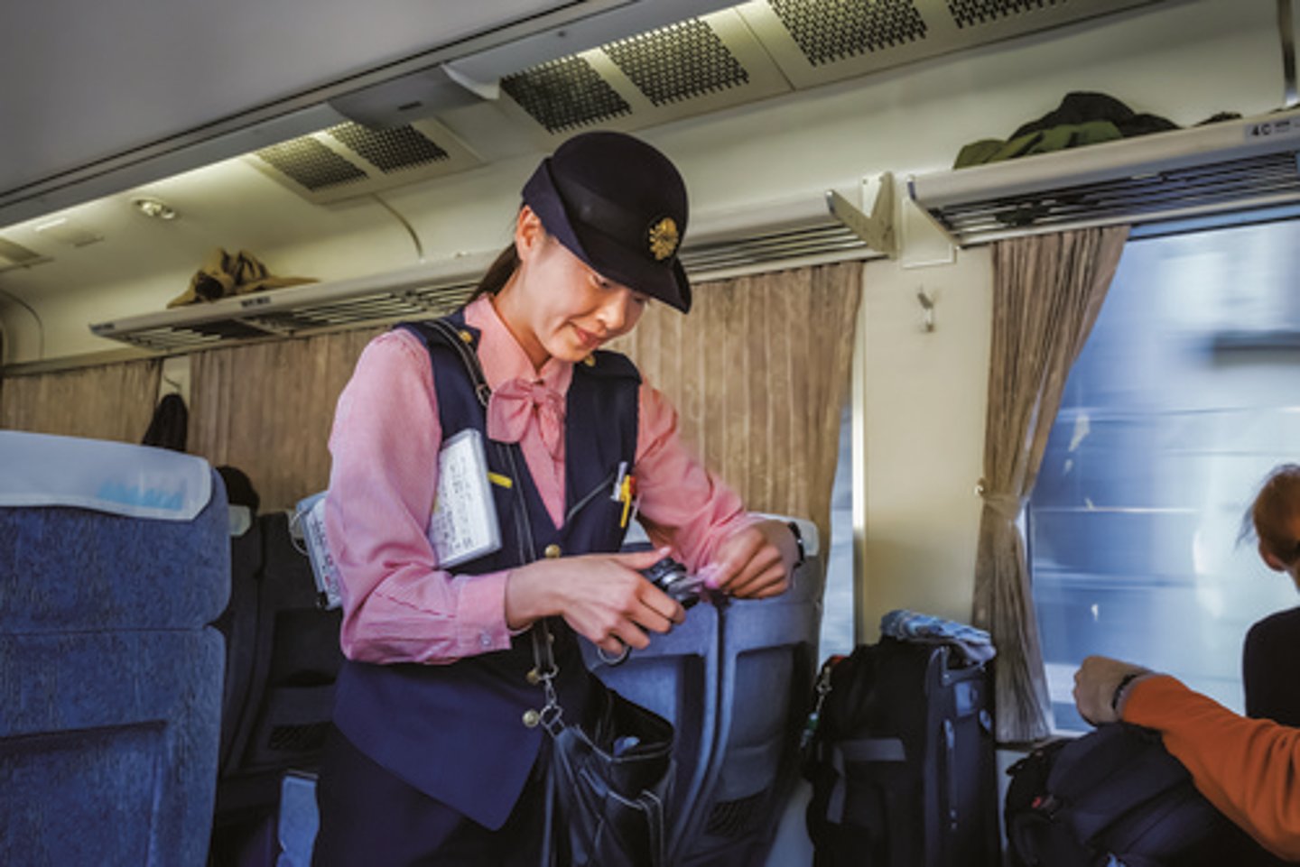 <p>ticket collector</p>