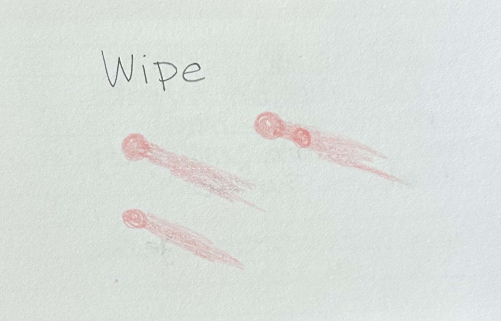 <p>Smeared blood pattern created when an object moves through blood that is not completely dried </p><p>→ Trying to remove blood with a cloth</p>