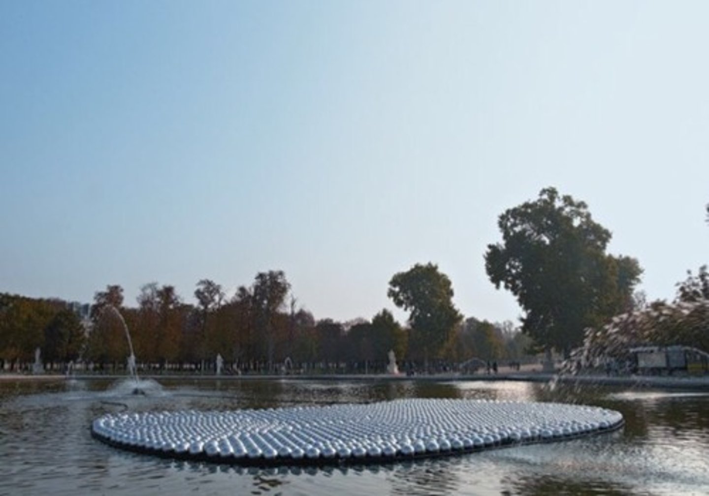 <p>Yayoi Kusama</p><p>Original Installation and performance = 1966</p><p>Form: Mirror balls</p><p>Function: Based on the story of the Greek of Narcissis.</p><p>The mirror balls in Kusama's Narcissus garden were based on the Greek of Narcissis. As the story goes, Narcissis became so enamored with his own reflection in the pool that he eventually perished because of it. The flower that grew in the place where he died was called a narcissis. Kusama was asked to leave the exhibit that day, but her narcissus garden has been exhibited dozens of times in various places, both in water and dry locations.</p>