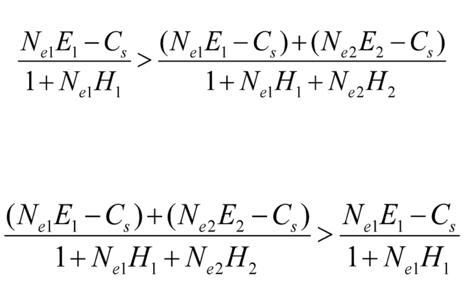 <p>What does the top and bottom equation each mean about WHAT an animal should eat?</p>