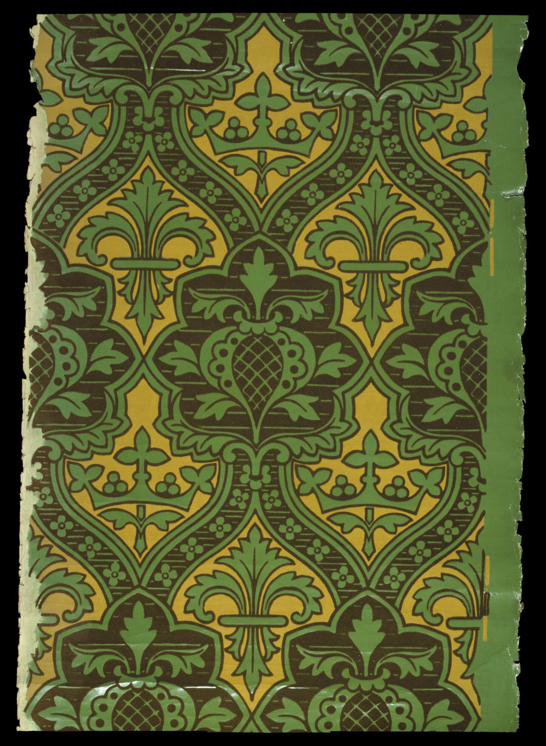 <p>Fleur de Lys and Pomegranate</p>