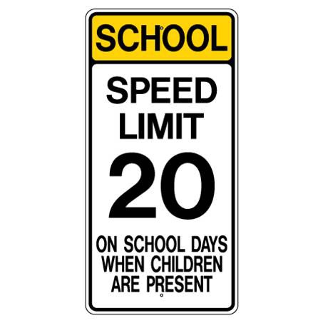 <p>go 20 miles per hour during the day Monday-Friday</p>